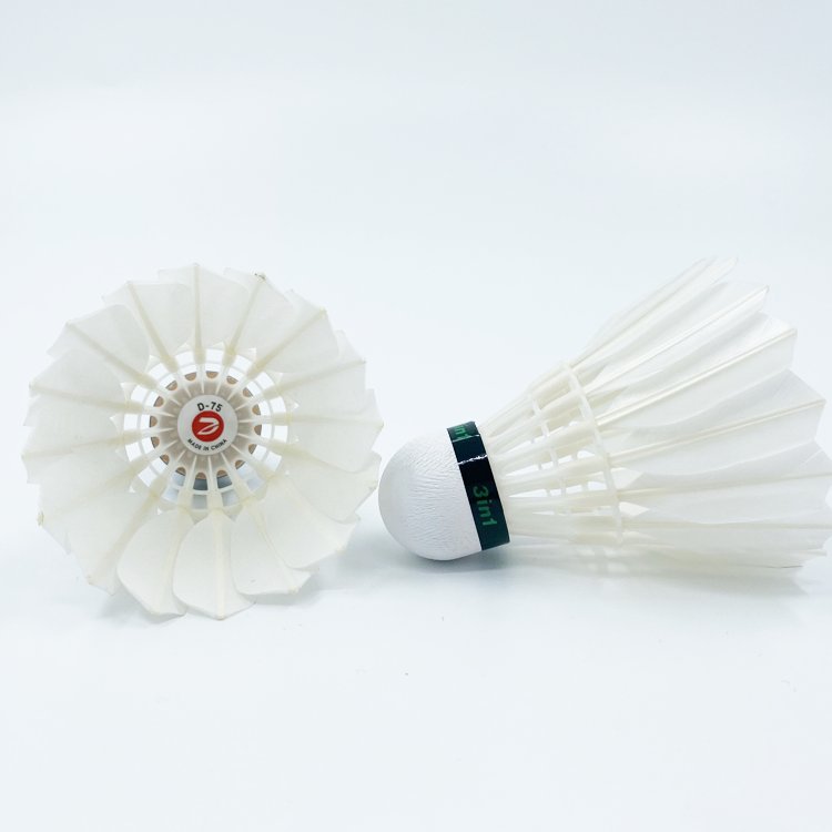 D75 Duck Feather Top High Quality 1st class Competition Feather Badminton Shuttlecock Hybrid Shuttle