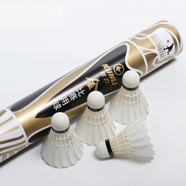 Custom Kunli Goose Feather Oem Badminton Shuttlecock For Professionals