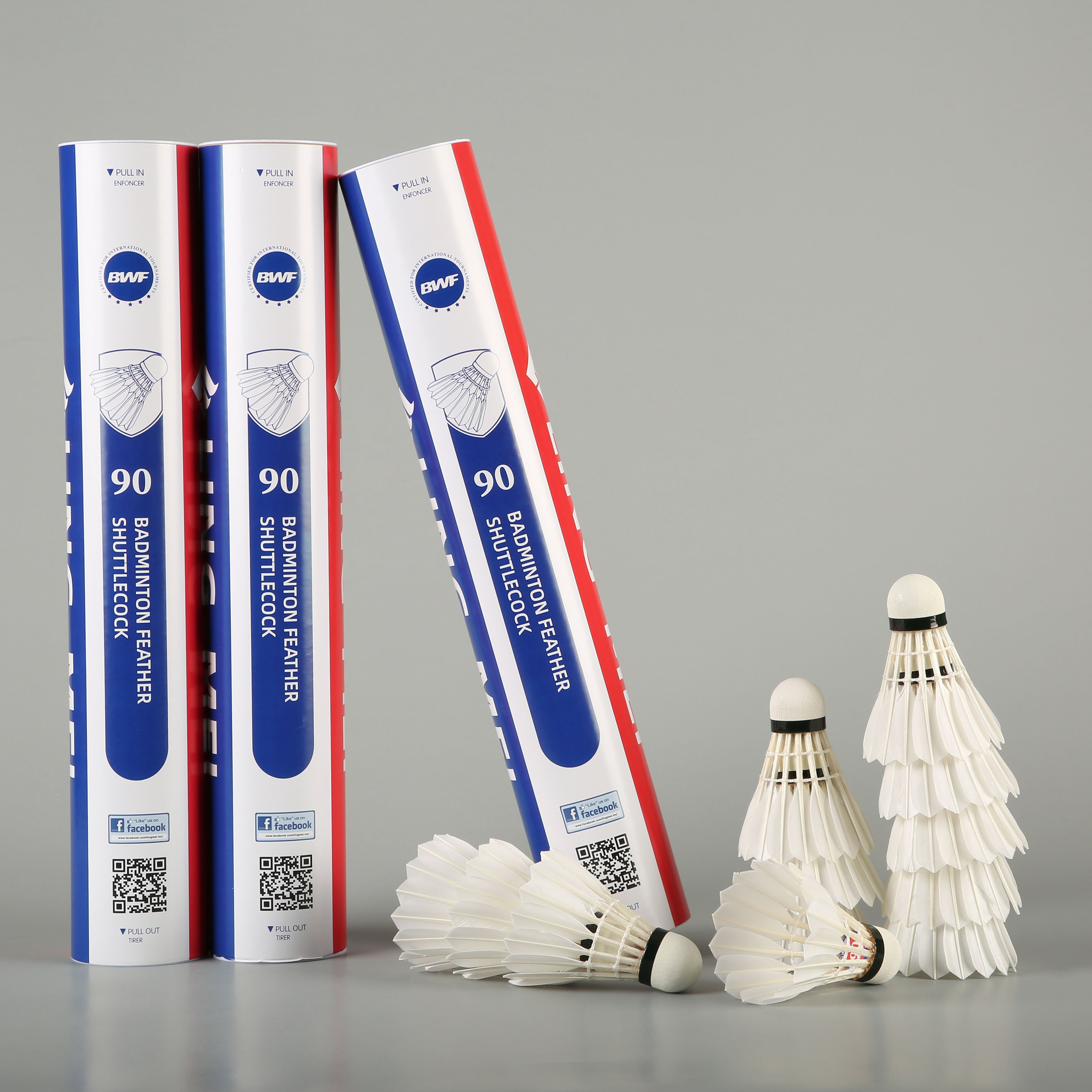 ling mei 90 BWF approved badminton shuttlecock indoor