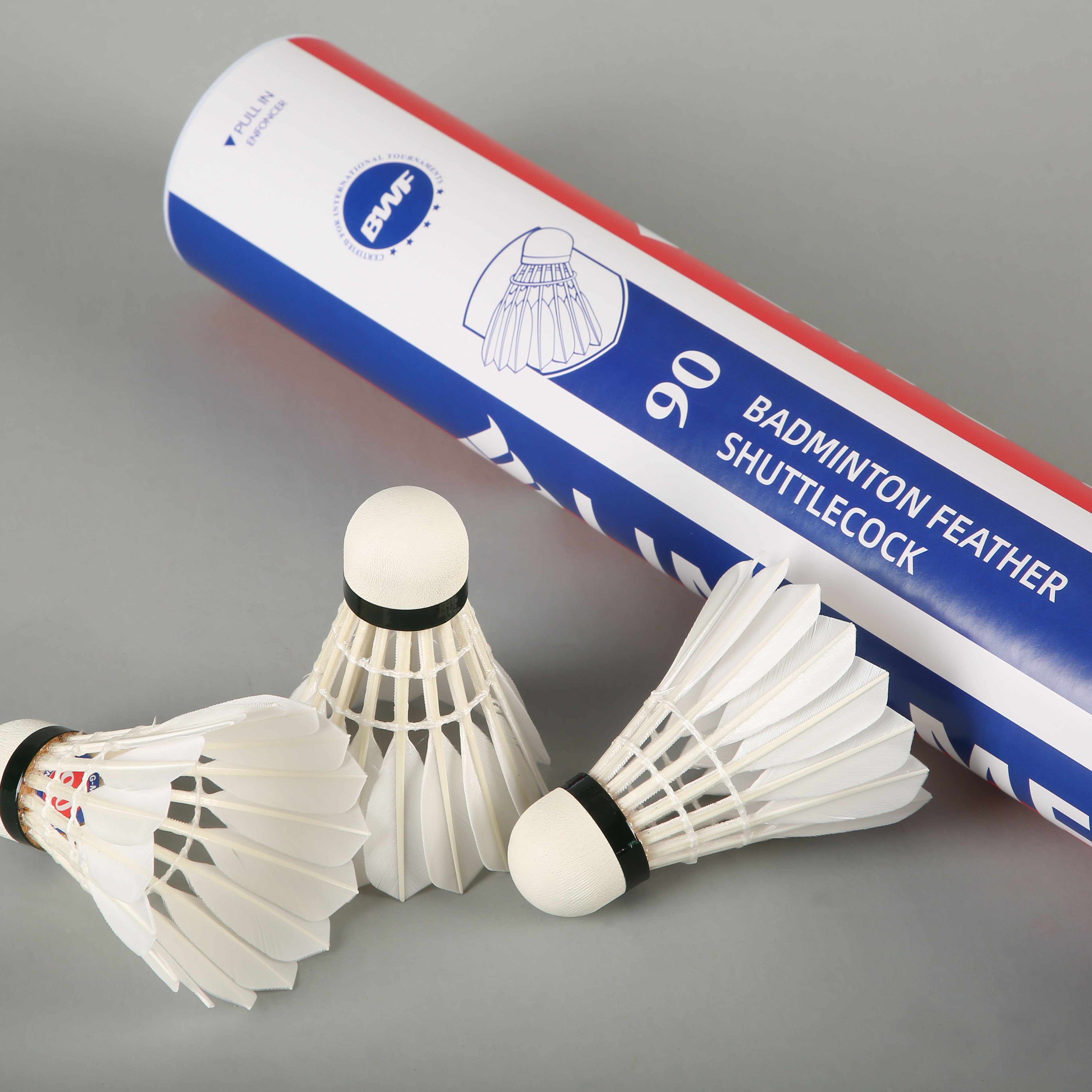 ling mei 90 BWF approved badminton shuttlecock indoor