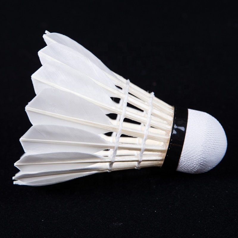 Super durable Hot Sales Wholesale Cheap Price Good Quality Duck Feather Badminton Shuttlecock OEM Customized Head Logo