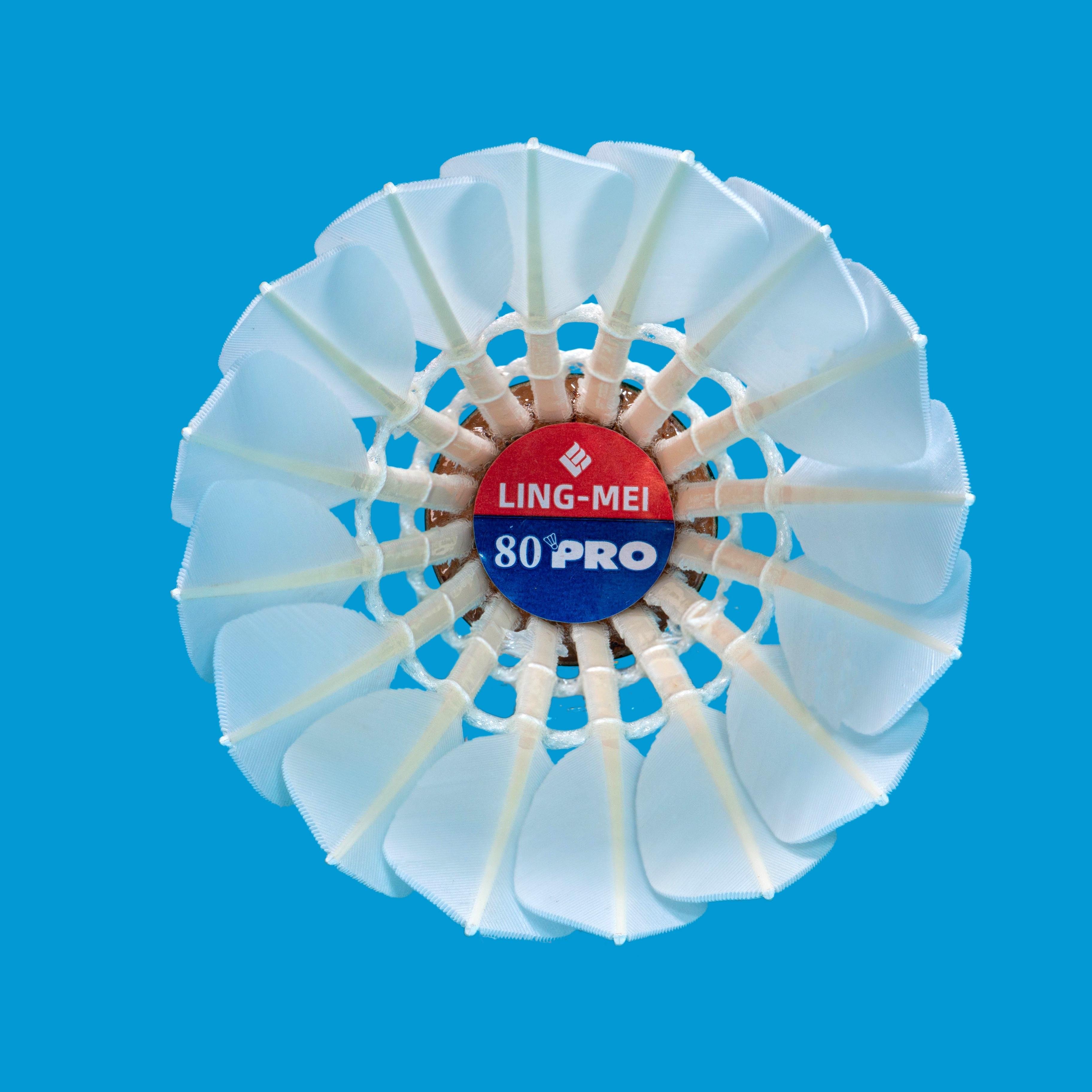 Top quality same as aeroplane lingmei 80 pro badminton 2024 shuttlecock G800