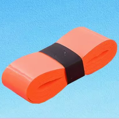 Orange Red Anti-Slip Sweat-Absorbing Handle Shock-Absorbing Film Wrapped Tennis & Badminton Racket with Rubber Cover