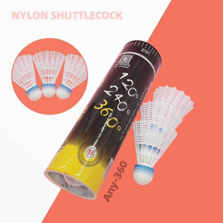 High Quality Nylon Feather Shuttlecocks Training Durable Supplier Badminton Cork Entertainment Durable Badminton Balls for