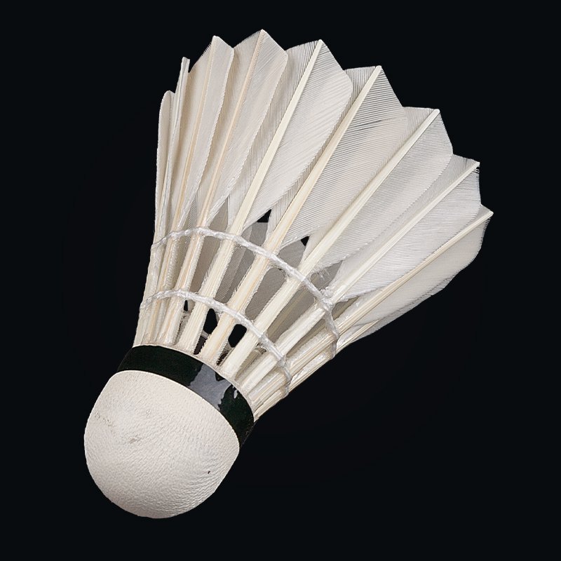 Super Cheap Durable Badminton Goose Feather Shuttlecocks Reliable PU Cork Head OEM Professional Training Level BWF Certified