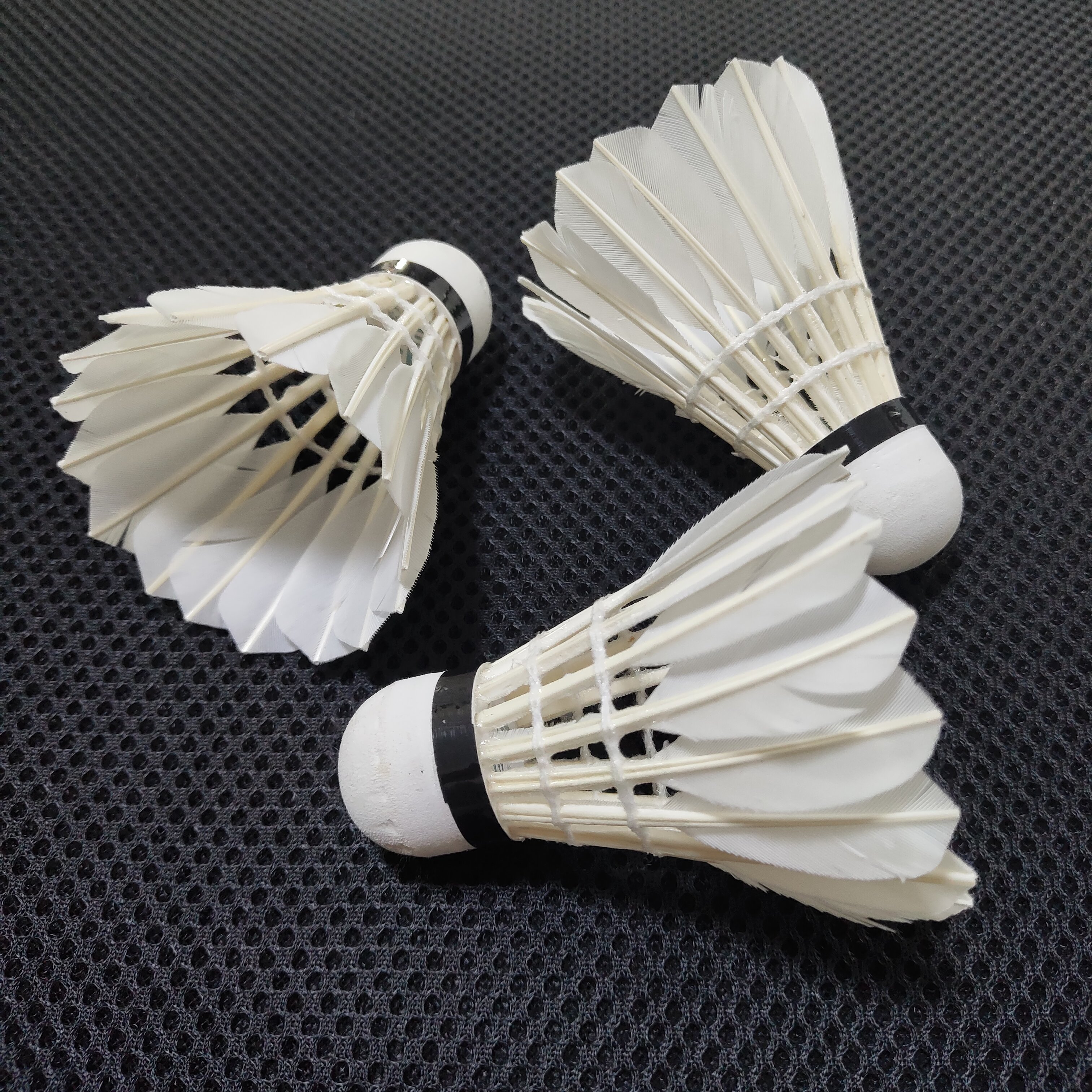 Hot Selling Shuttlecock 12PCS White Outdoor Indoor Training Sports Shuttlecock Goose Feather Shuttlecock