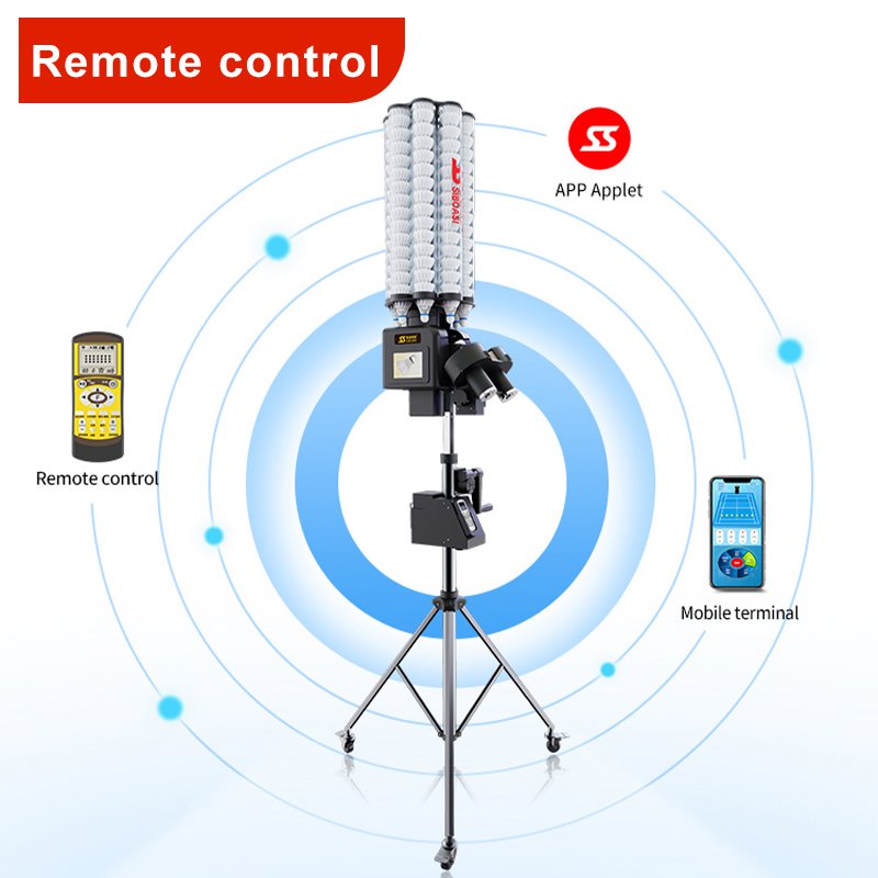 Siboasi B7 Good Price Badminton Shuttlecock Shooting Machine 200 Ball Capacity With App Control