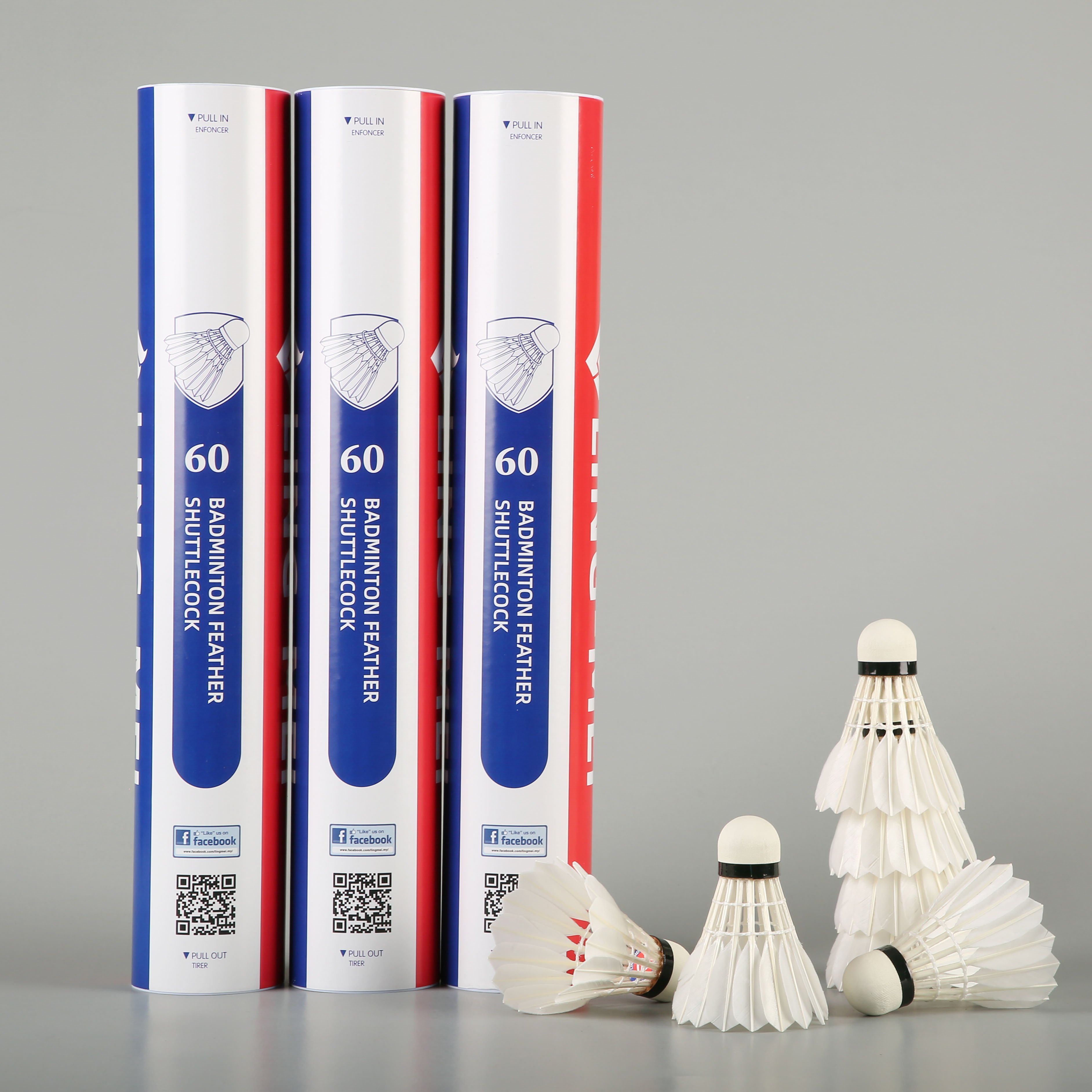 Lingmei 60 Goose Feather Badminton Shuttlecock For Tournment