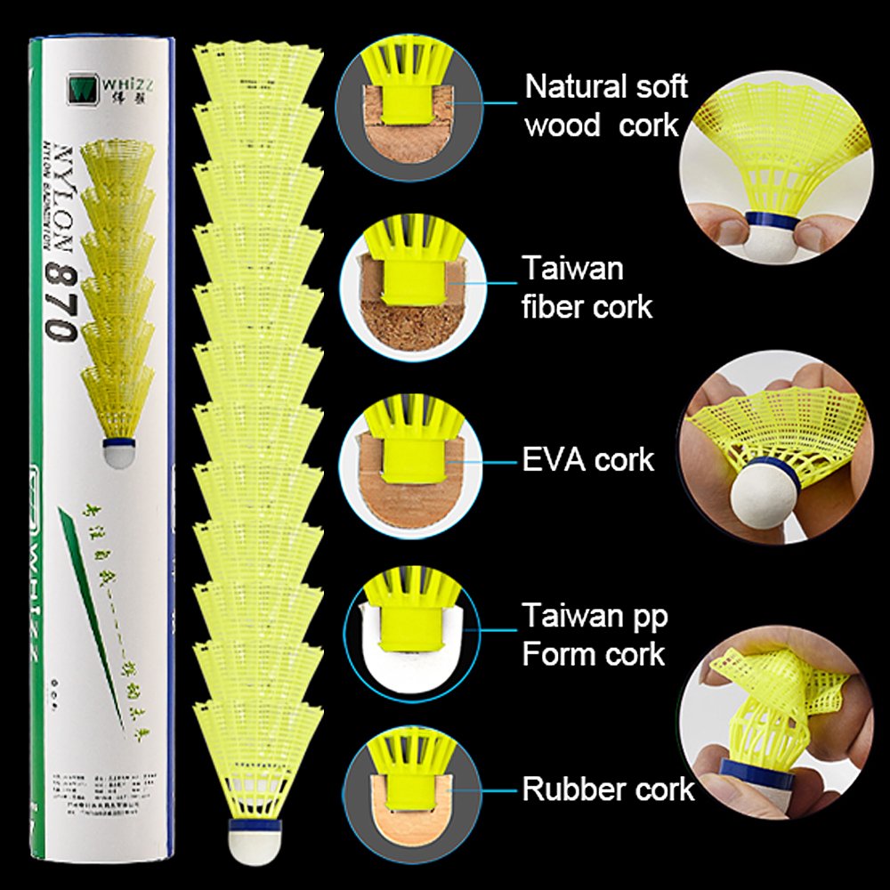 Top Quality Nylon Shuttlecock Original WHIZZ 870