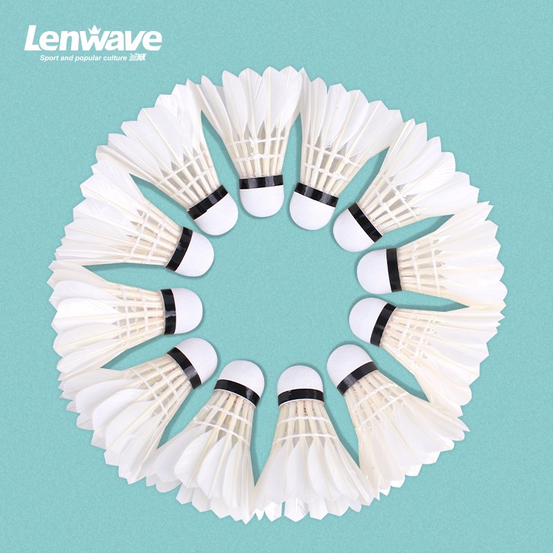 Factory custom provided Badminton Shuttlecocks Birdies,12 Pack Training Badminton Balls with Great Stability for in/out door