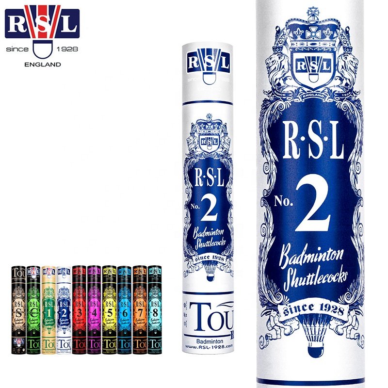RSL No.2 Class A Taiwan Cigu Duck Feather Badminton Shuttlecock with Fiber Board + Shattered Cork Head