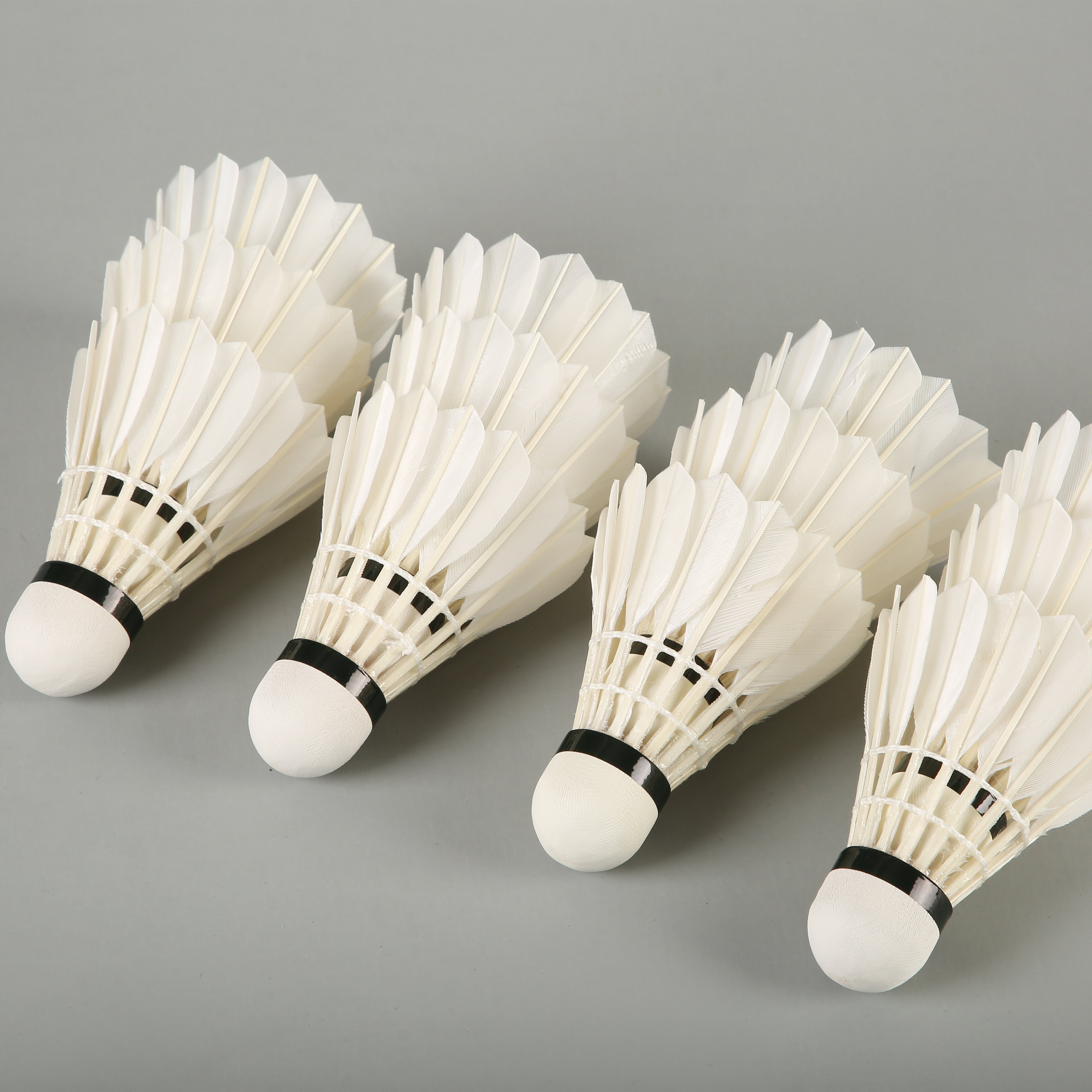 cheap lingmei brand model 10 pro goose feather badminton shuttlecock factory