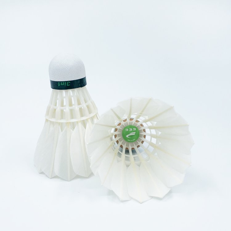 3in1 Factory supply durable stable straight feather shuttlecock for wholesale markert stationary shop anyball 333