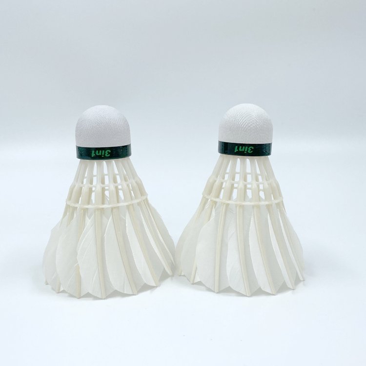 Whole Sale Durable Stable Class a Goose Feather Shuttlecock Factory with Fiber Cork Head for Indoor Sports Training