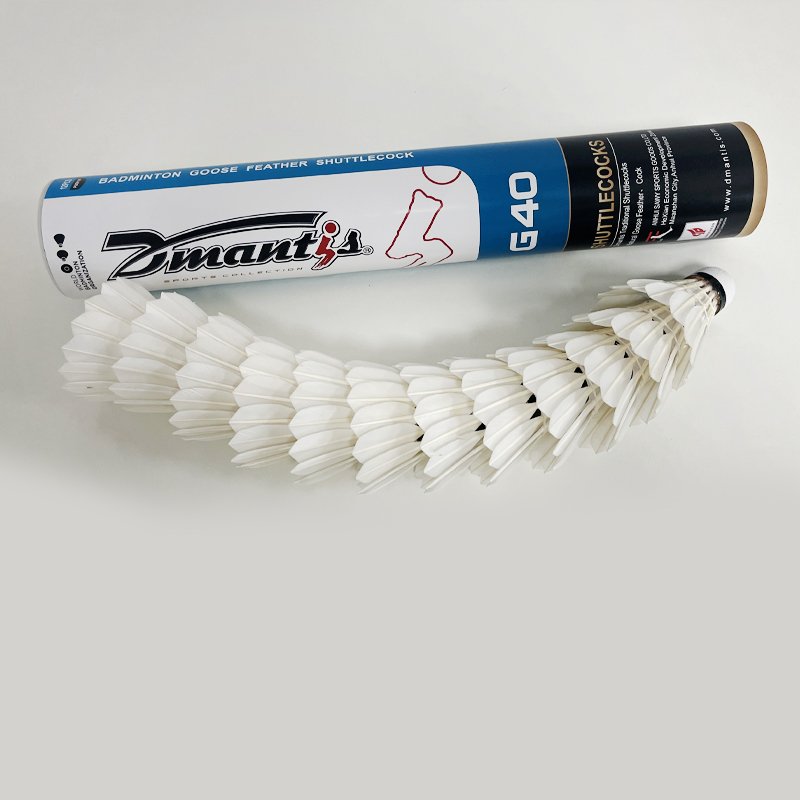 High Grade Goose Feather Shuttles Dmantis Brand G40 Factory Supply Badminton Shuttlecock