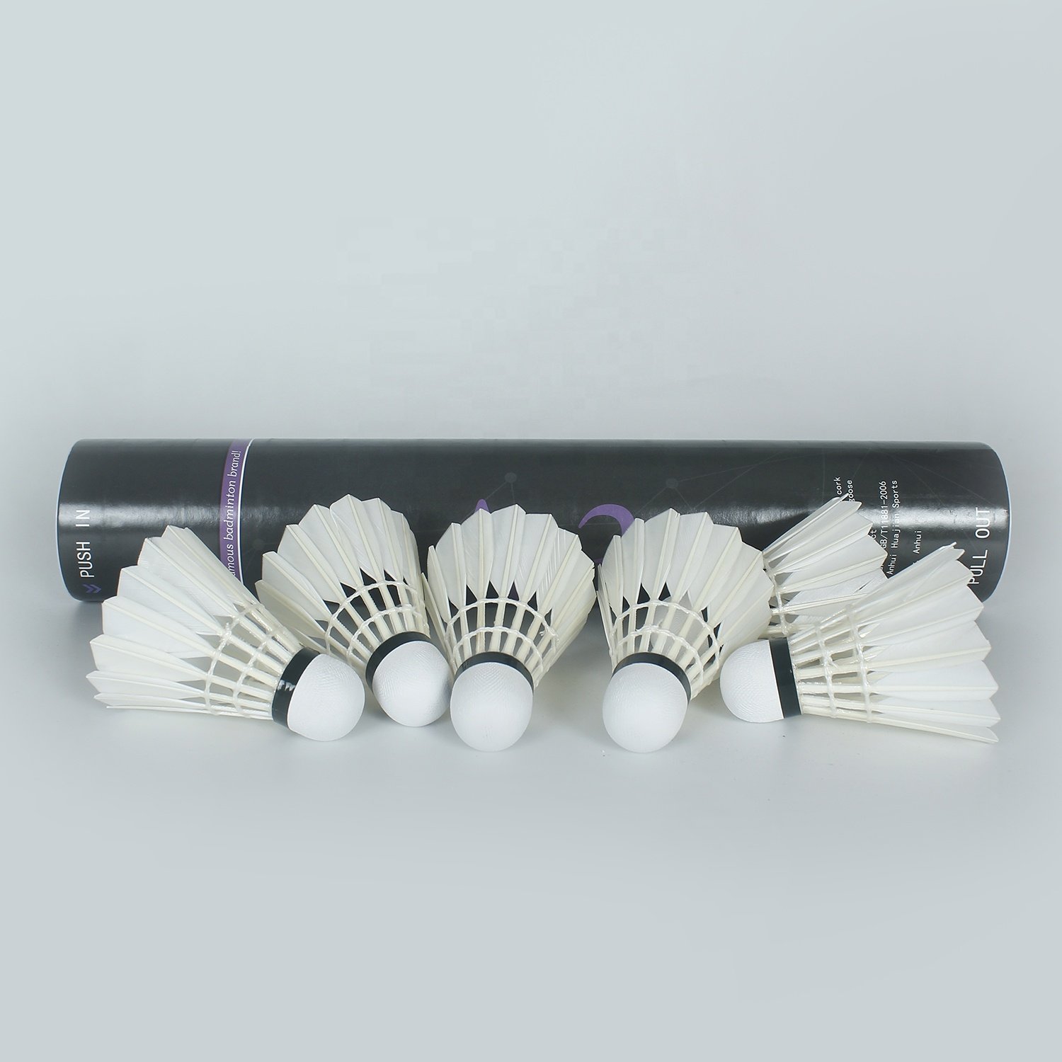12 White Stable Durable Badminton Shuttlecock Goose Feather