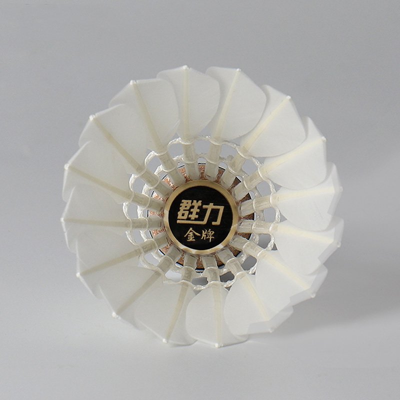 High Quality Goose Feather Badminton Shuttlecocks Kunli Gold 1