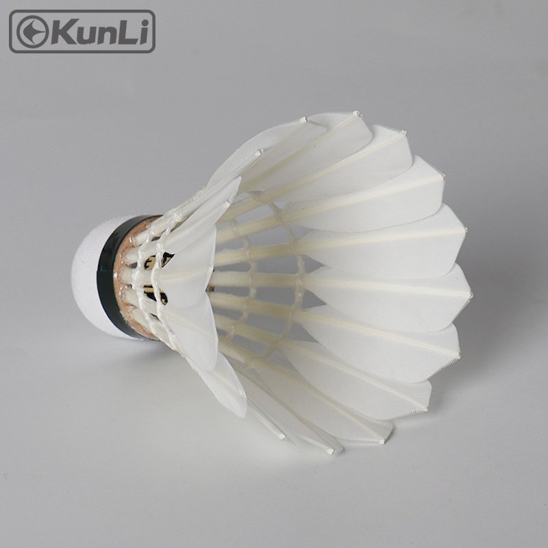High Quality Goose Feather Badminton Shuttlecocks Kunli Gold 1