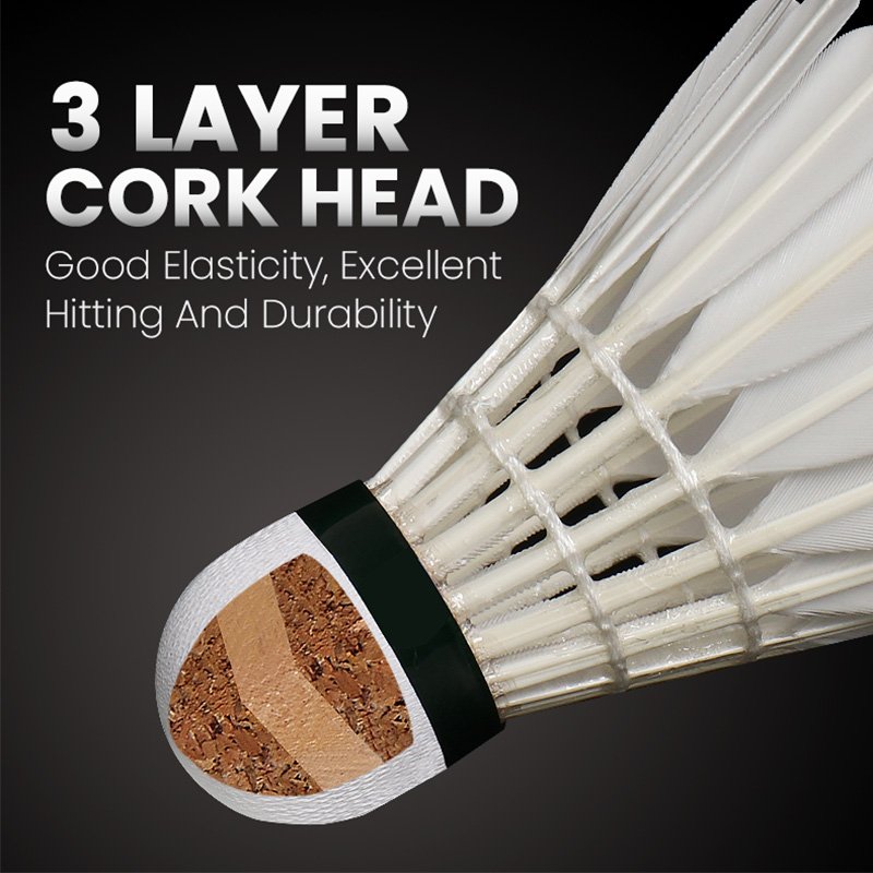 High Quality Goose Feather Badminton Shuttlecocks Kunli Gold 1
