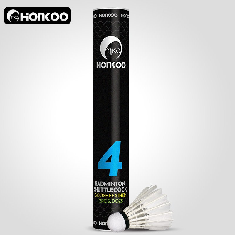 Professional Outdoor Goose Feather Honkoo Badminton Feather Tube Shuttlecock