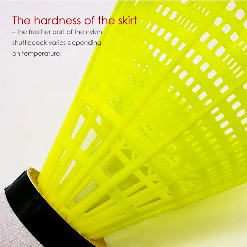 YOUNGJOY High quality sports training yellow oem outdoor cheaper nylon plastic set shuttlecock badminton