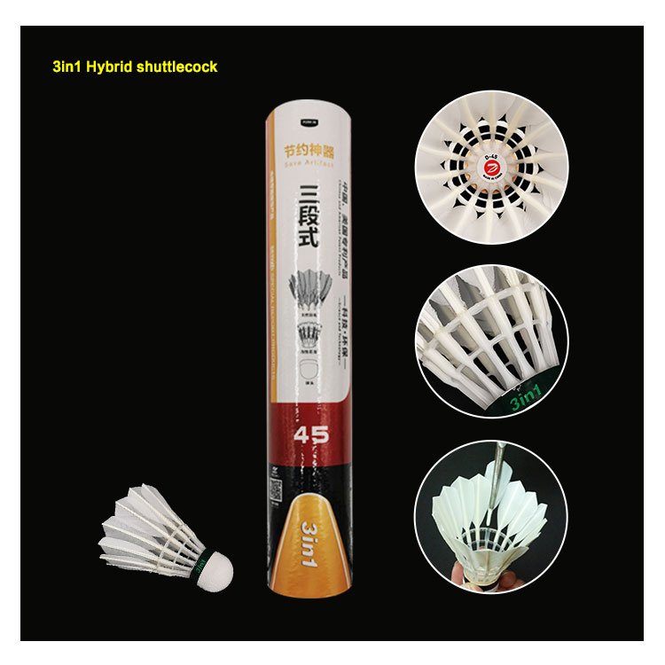 Durable Accurate Drop Point High Durability Training Feather Badminton Shuttlecock