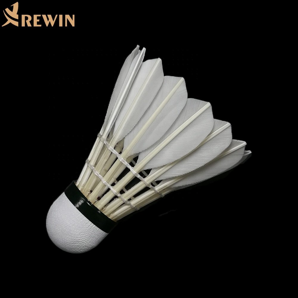 M4 Tournament Grade Goose Feather Badminton Shuttlecock With Natural cork China manufacturer High quality and Super Durability