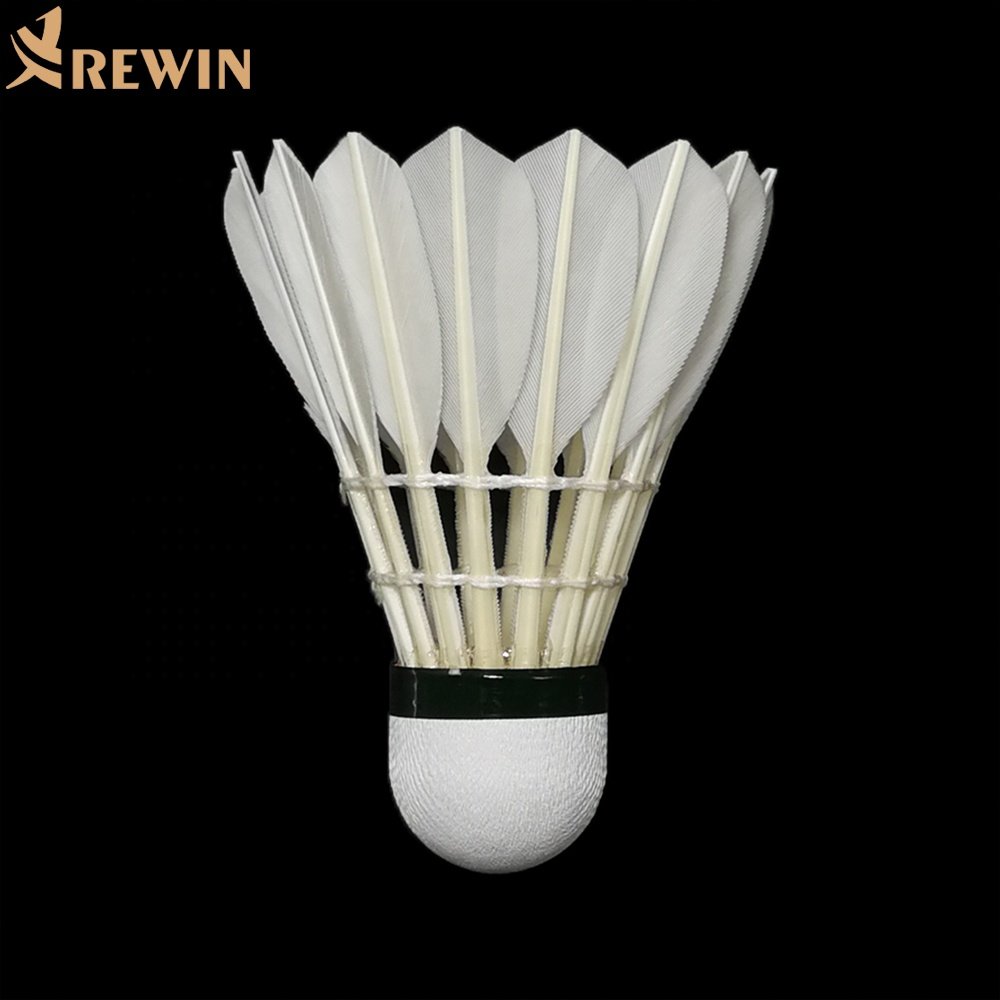 M4 Tournament Grade Goose Feather Badminton Shuttlecock With Natural cork China manufacturer High quality and Super Durability