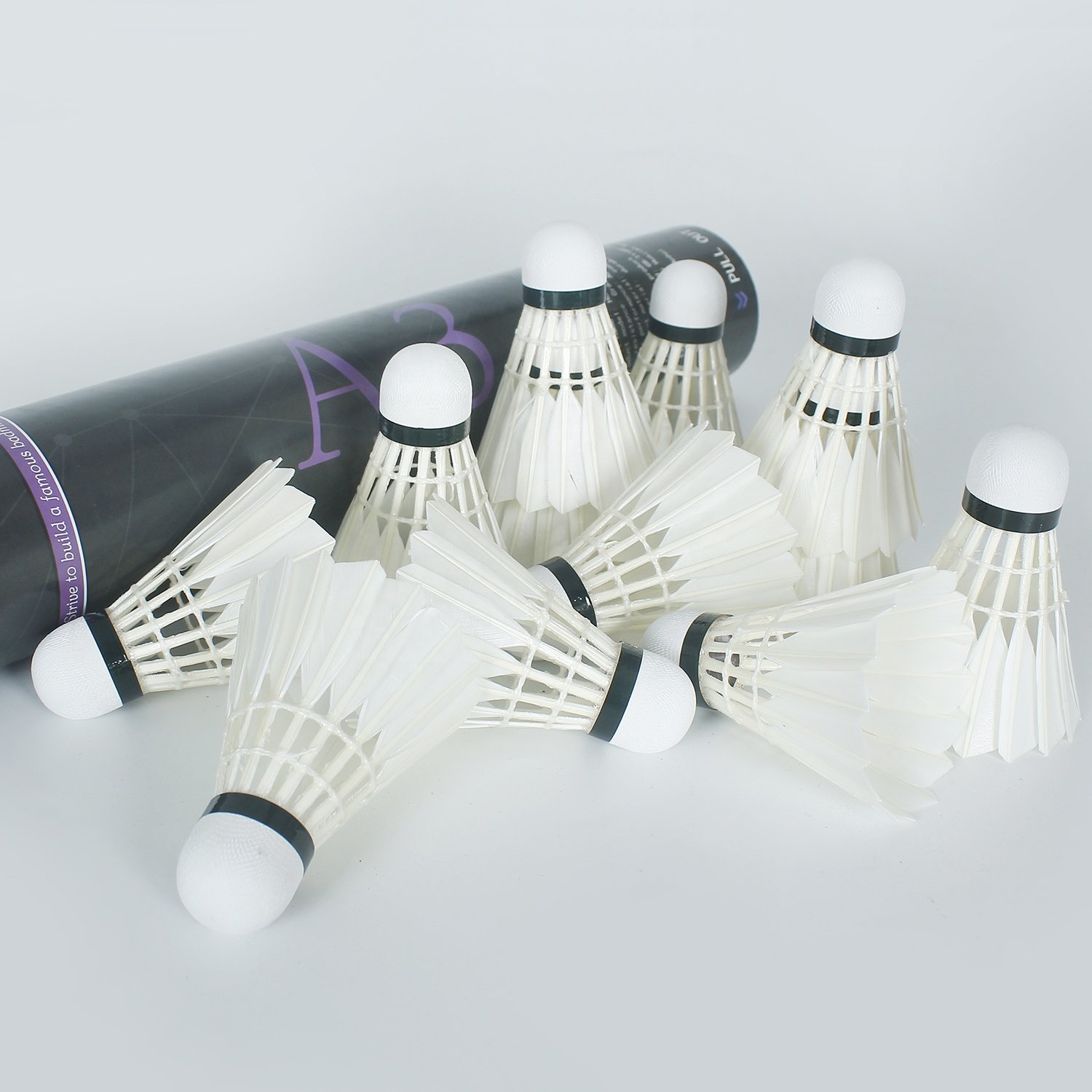 Strong Durability Single Side Goose Feather Badminton Shuttlecocks For Amateur And Professional Players