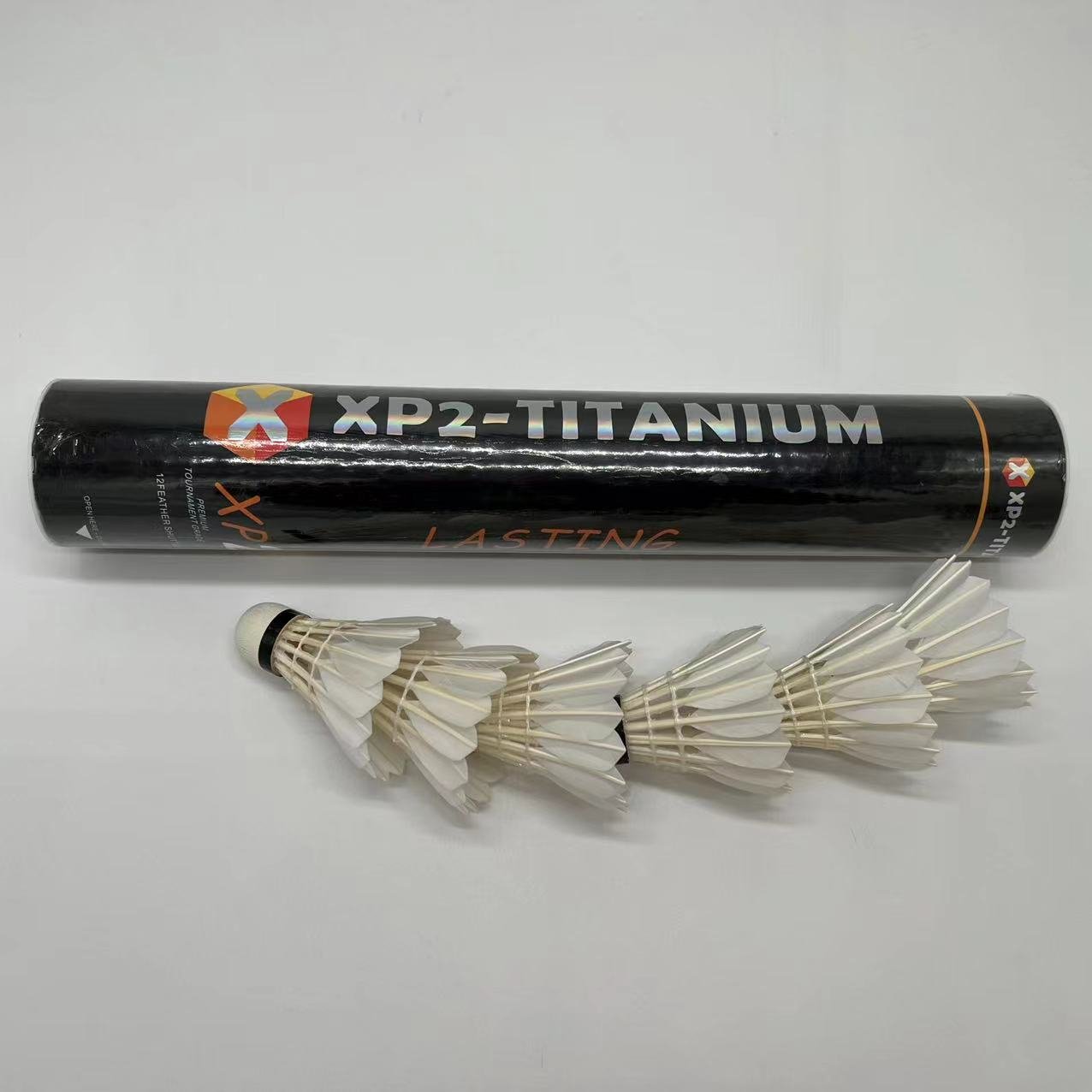 XP2 TITANIUM Shuttlecock XP2 Brand Cheap Price Feather Shuttlecock Directly from the XP2 Brand Original Manufacturer