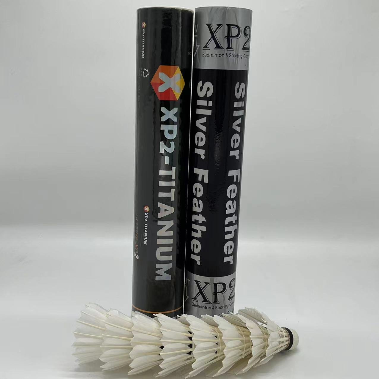 XP2 TITANIUM Shuttlecock XP2 Brand Cheap Price Feather Shuttlecock Directly from the XP2 Brand Original Manufacturer