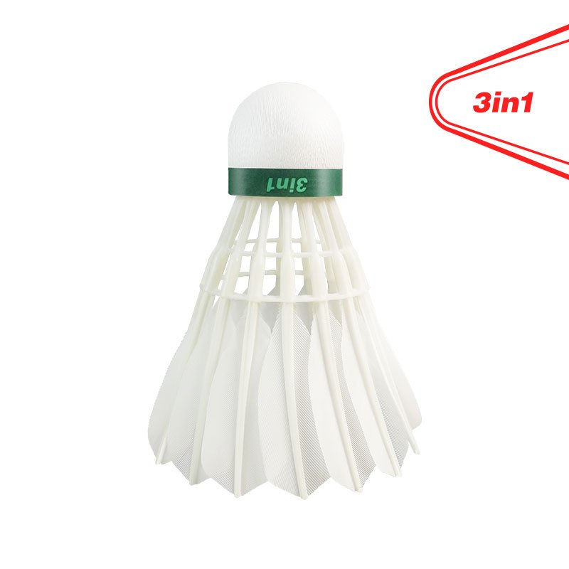 Dmantis D45 Most Durable Goose Feather 3in1 Badminton Shuttlecock for International Tournament