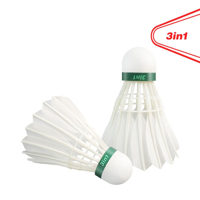 Dmantis D45 Most Durable Goose Feather 3in1 Badminton Shuttlecock for International Tournament