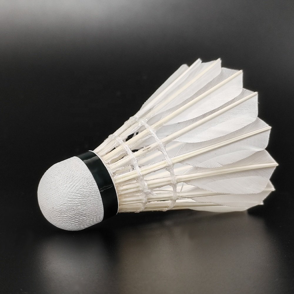 Custom Durable 77 Speed Goose Feather Badminton Shuttlecock 76 Speed Cock for Enhanced Play