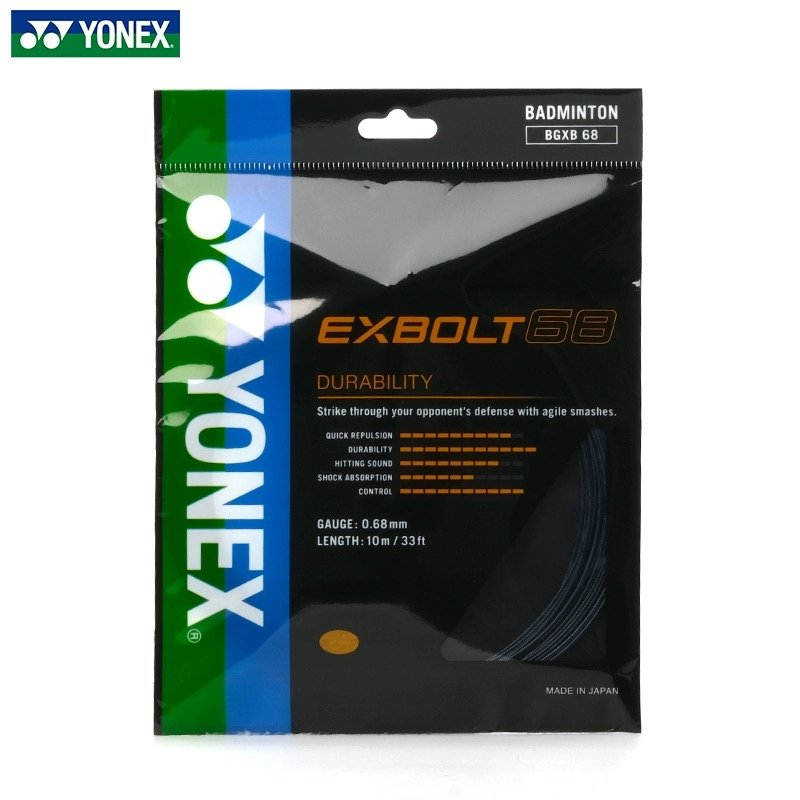 Yonex badminton racquet string BGXB68 10M