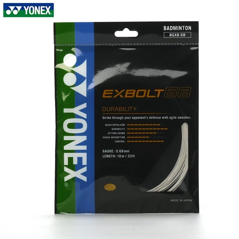Yonex badminton racquet string BGXB68 10M
