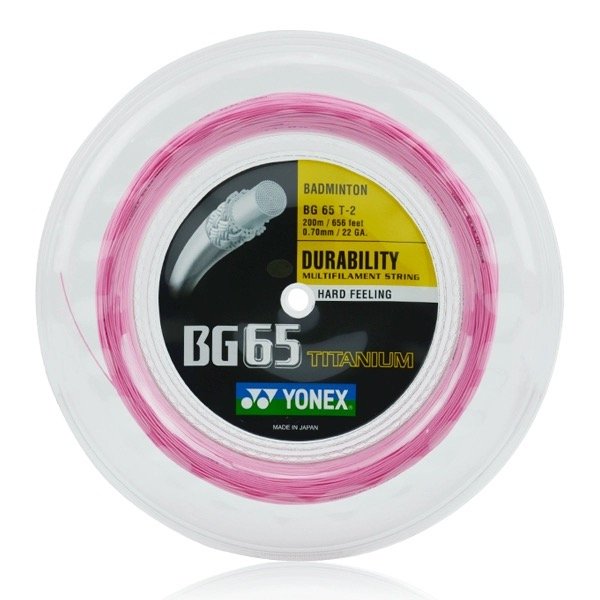 Yonex badminton racquet string BG65 TITANIUM 200m