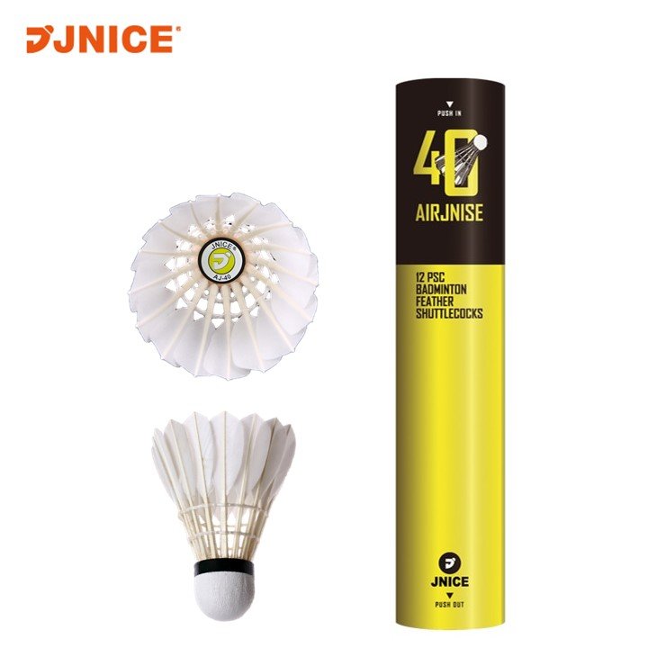 AIRJNISE-40 special glued straight goose feather shuttlecock