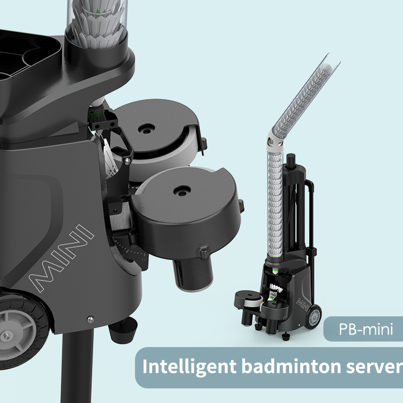 New Launched Portable Shuttlecock Shooting Machine APP Control For Badminton Training Machine
