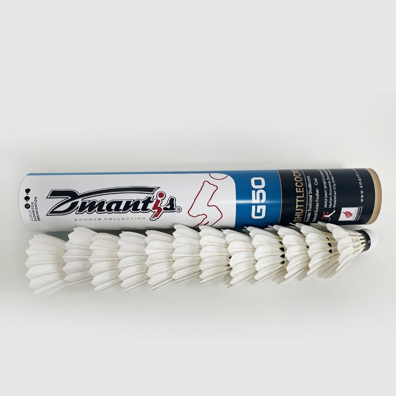 Regular type high quality dmantis G50 badminton products goose feather birdy shuttlecock for professional training