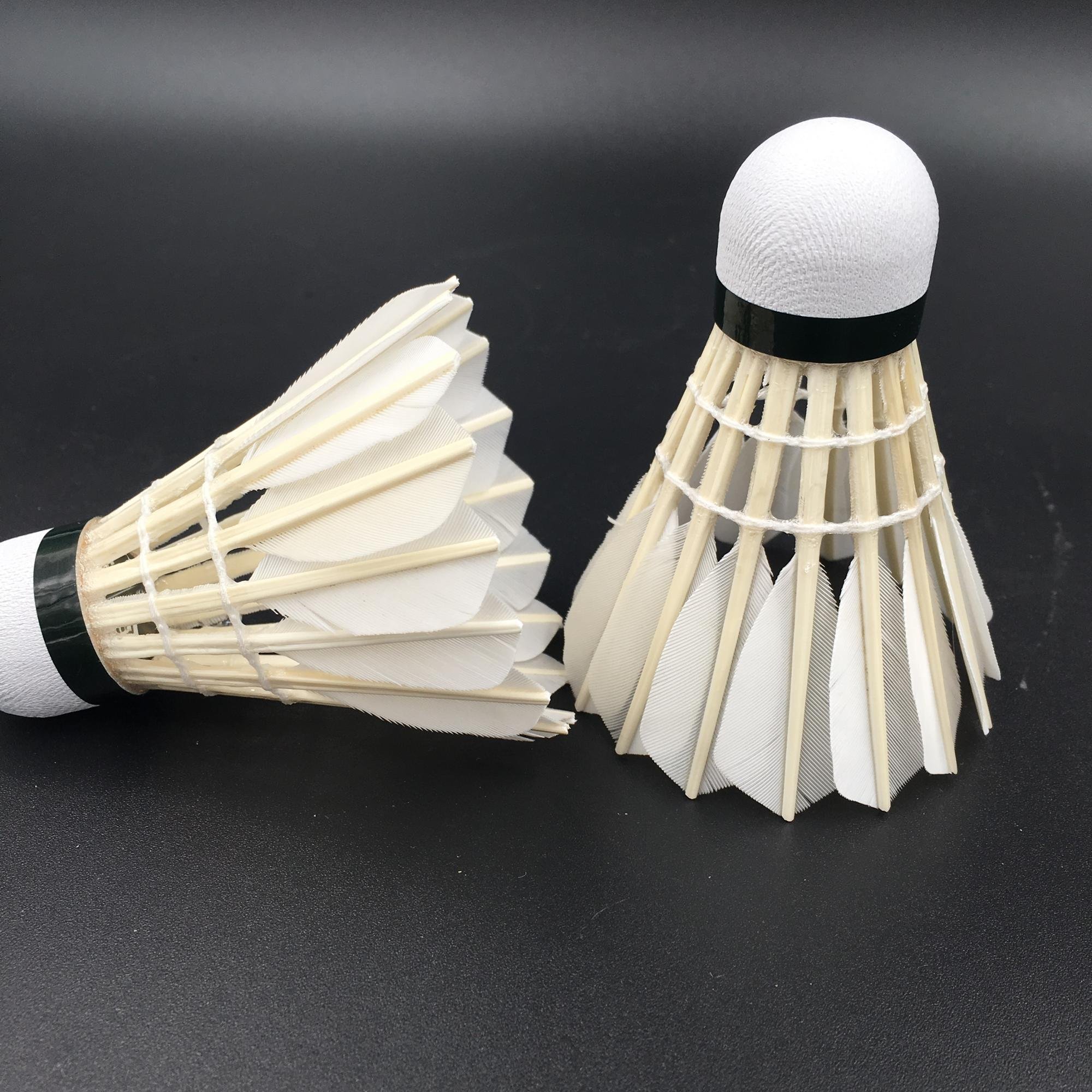 China light weight of duck cork head badminton shuttlecock