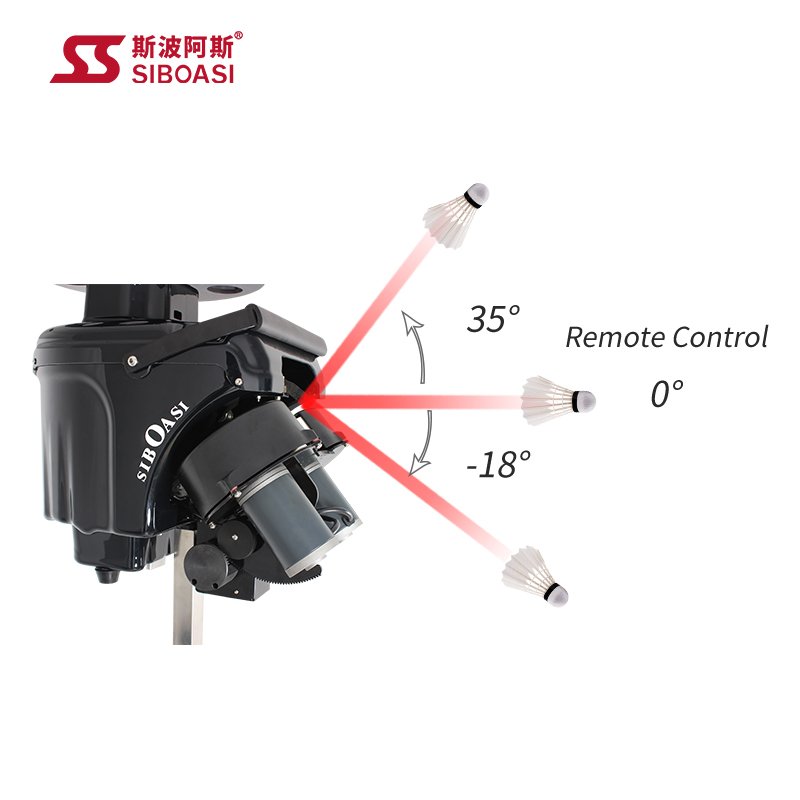 New automatic badminton shuttlecock launcher shooting machine with free battery