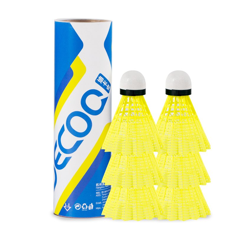 Factory Supplied Windproof & Durable Goose Feather Badminton Ball Outdoor Learning Training Nylon Shuttlecock