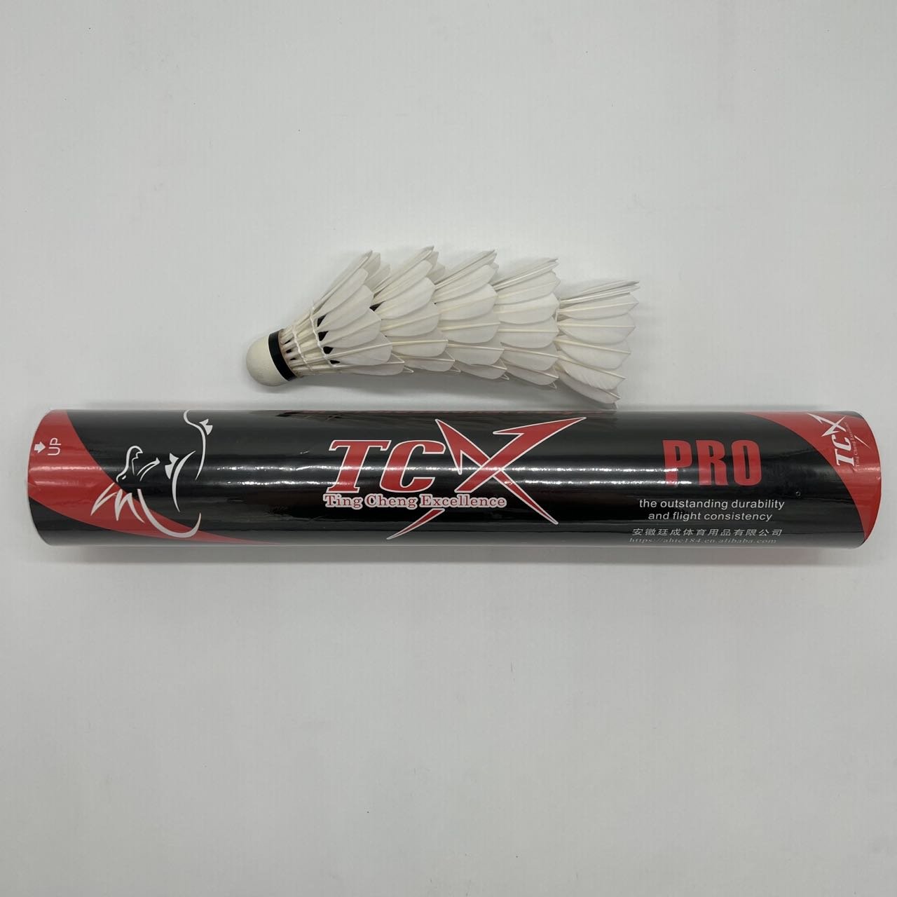 TCX-PRO Shuttlecock Most Durable Goose Feather Natural Cork Badminton Shuttlecock for Advanced Professional Badminton Players