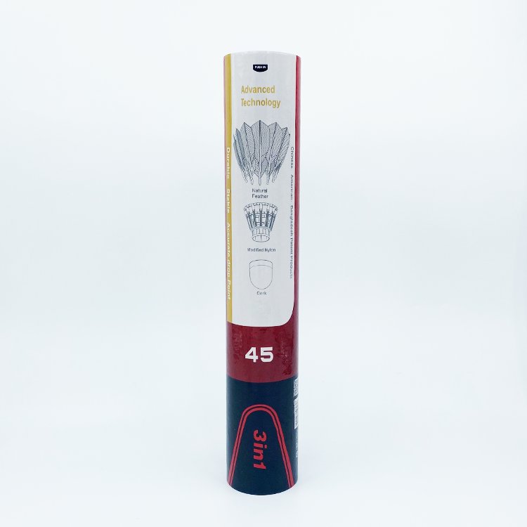 Dmantis bulk order cheapest price custom color logo package shuttlecock goose feather training shuttlecock