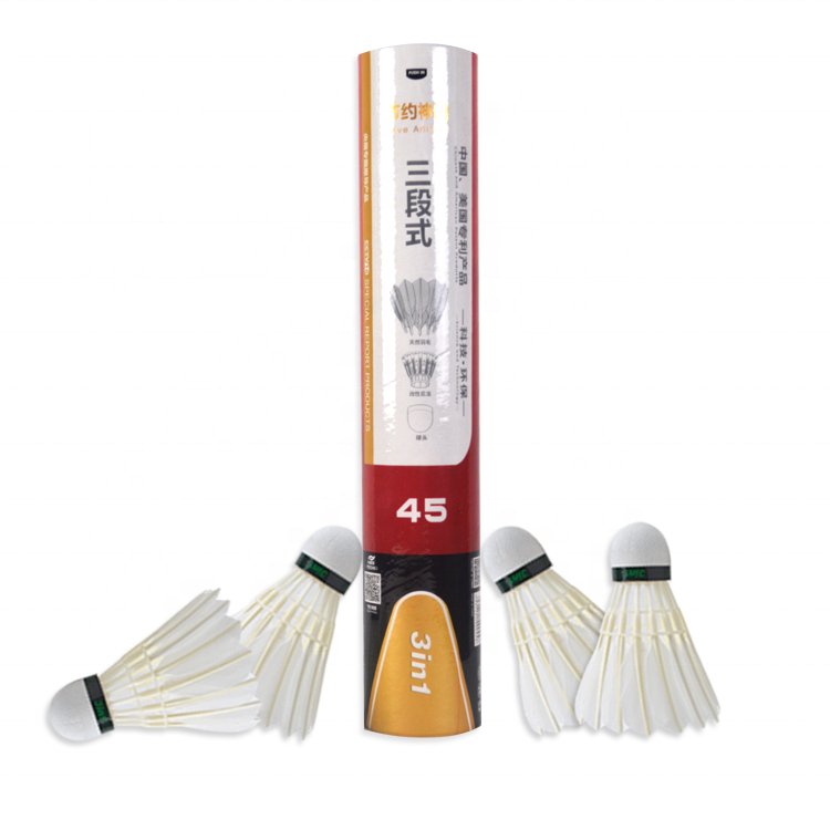 3 in 1 Badminton Shuttlecock Good Flight Less Glue More Environmental Friendly Badminton Shuttlecock