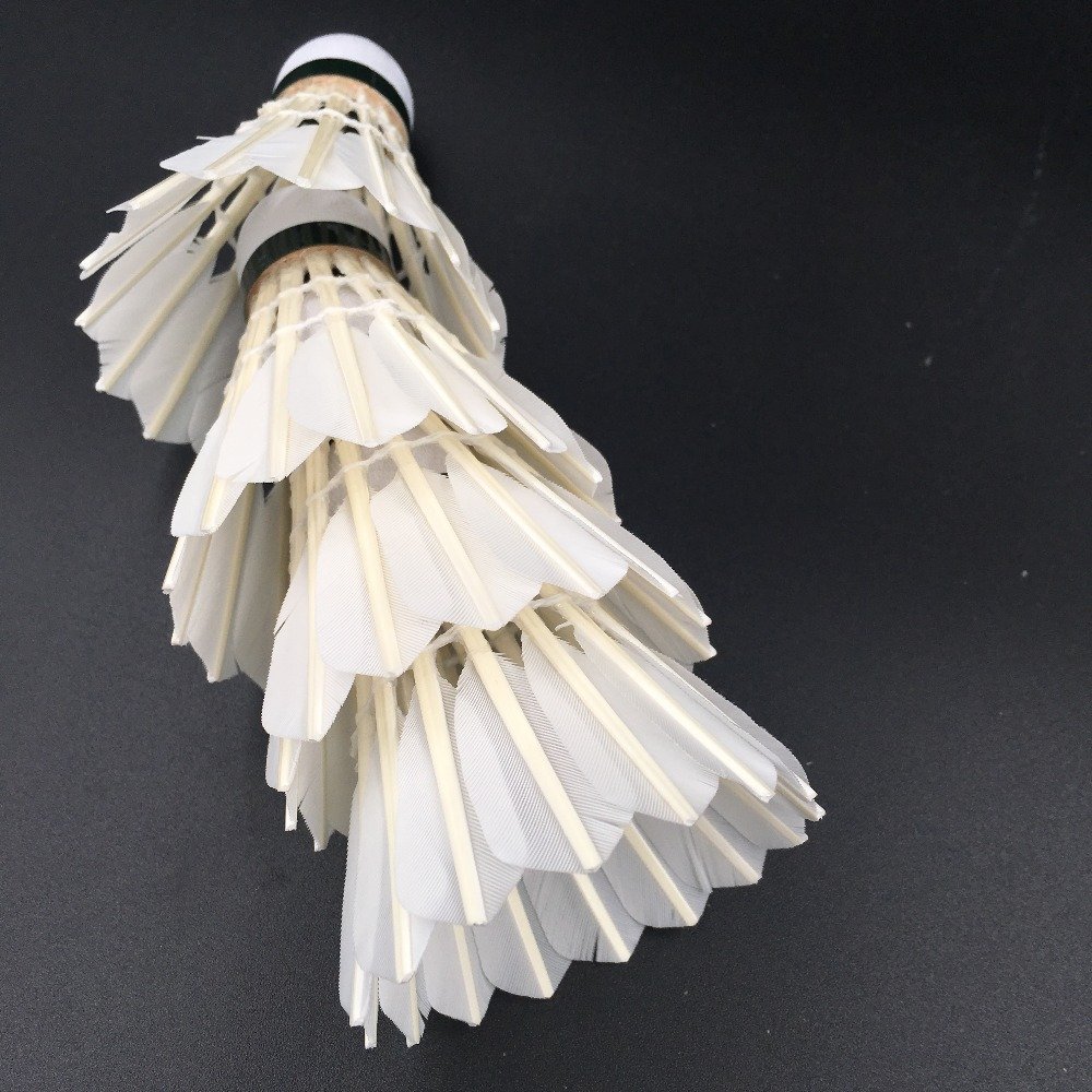 Wholesale cheap linton shuttlecock goose feather badminton shuttlecock manufacturer china