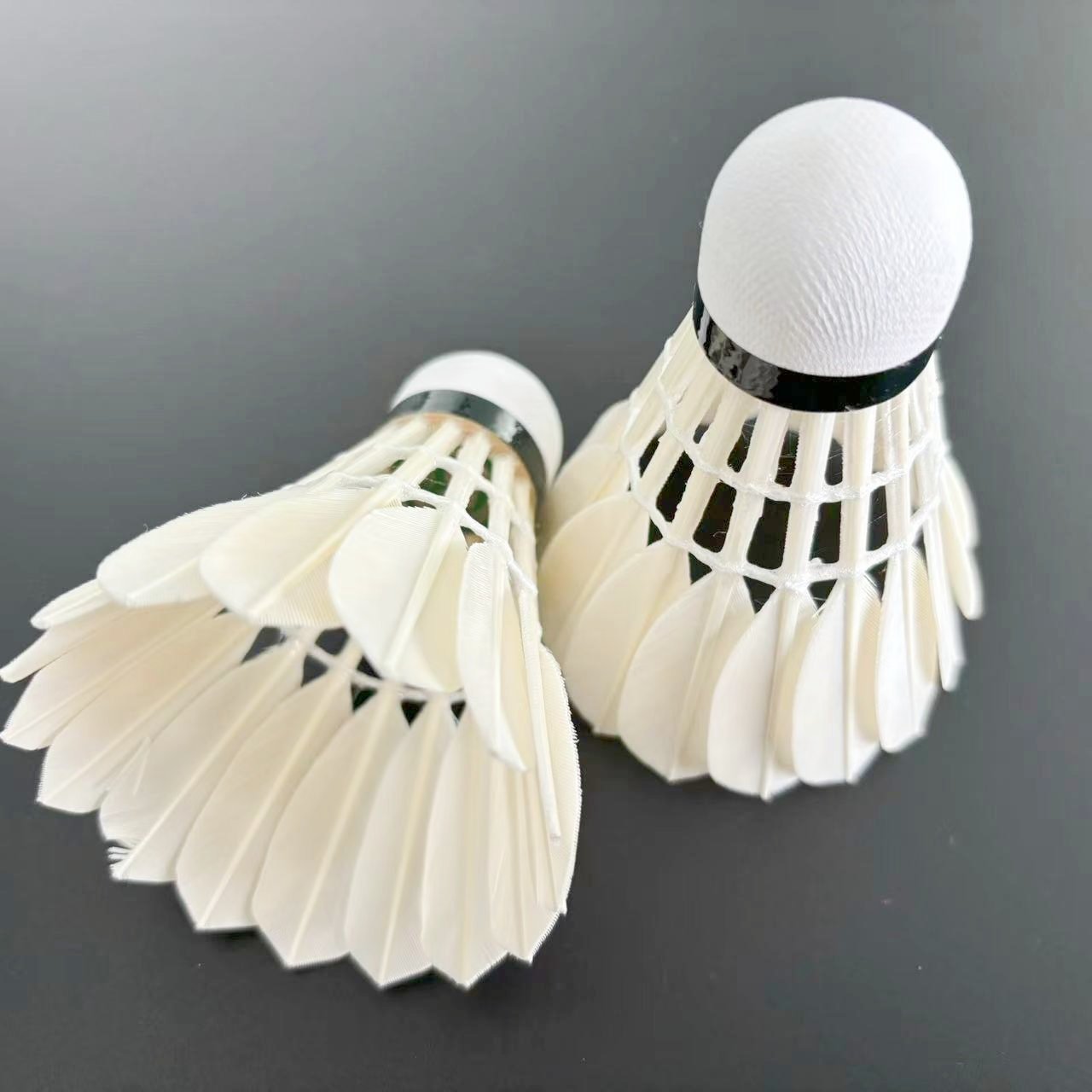 good durability Class C Goose Feather Sports ball with PU Cork badminton shuttlecocks