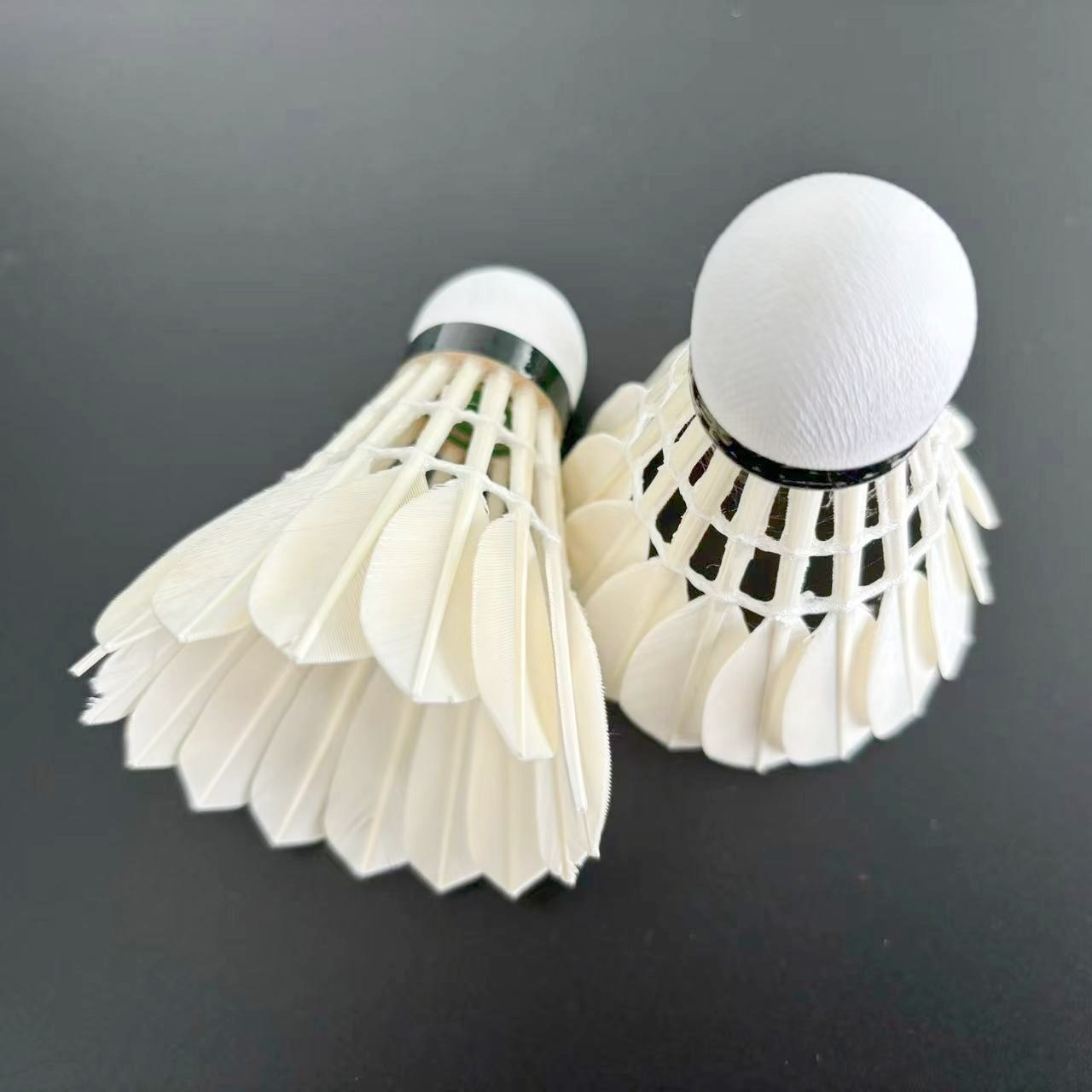 good durability Class C Goose Feather Sports ball with PU Cork badminton shuttlecocks