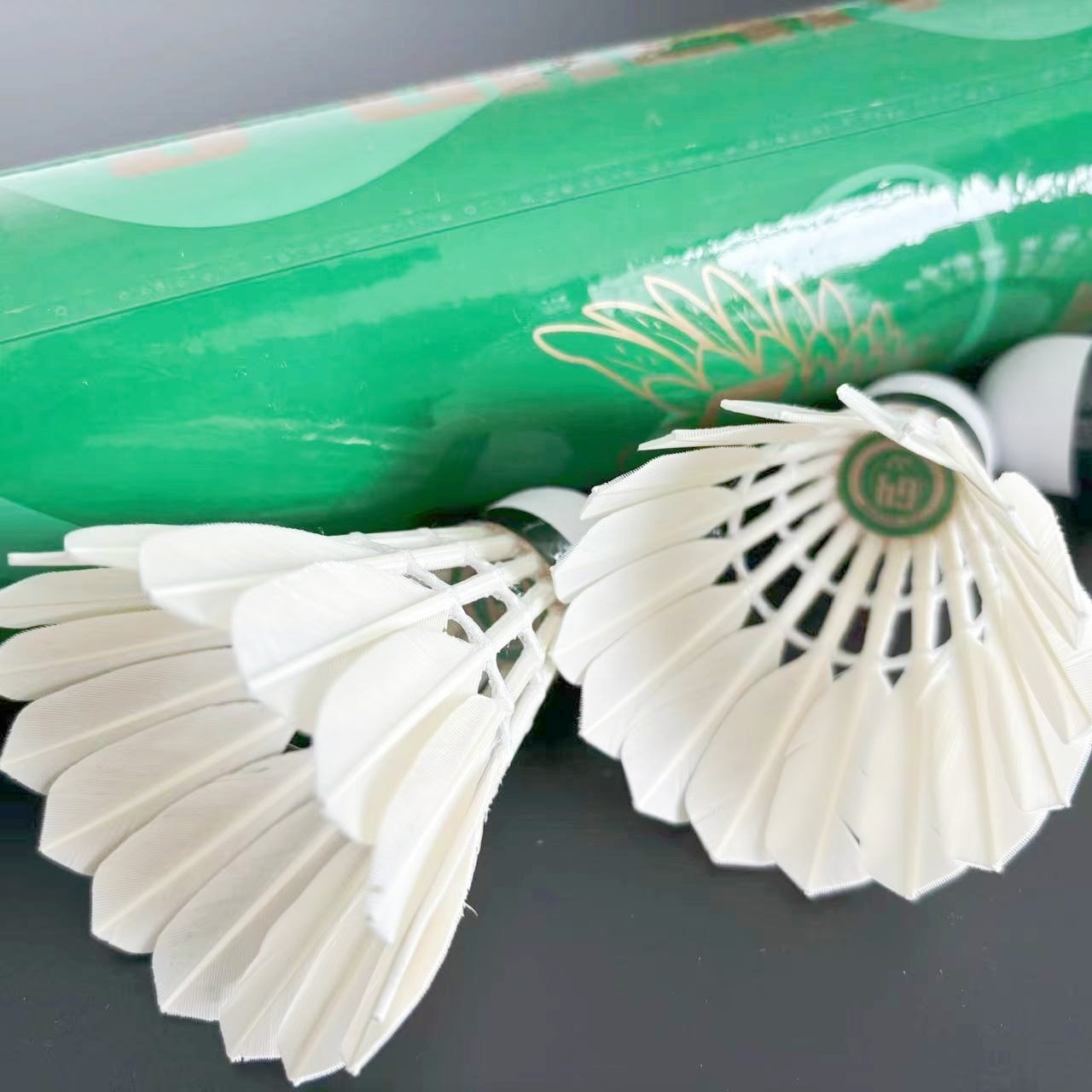 good durability Class C Goose Feather Sports ball with PU Cork badminton shuttlecocks